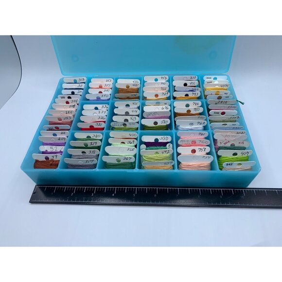 DMC Assorted Embroidery Floss Skeins with Organizer for Cross Stitch - Picture 9 of 11